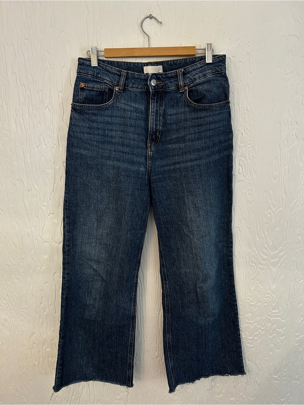 H&M Wide Leg High Rise Jeans Blue Size 10